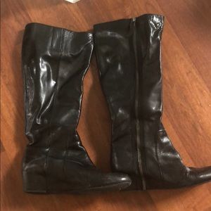 Nine West Black Leather Boot - Size 8.5